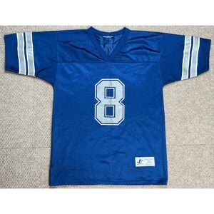 Logo Athletic Vtg NFL Dallas Cowboys #8 Troy Aikman Football Jersey Size Youth L